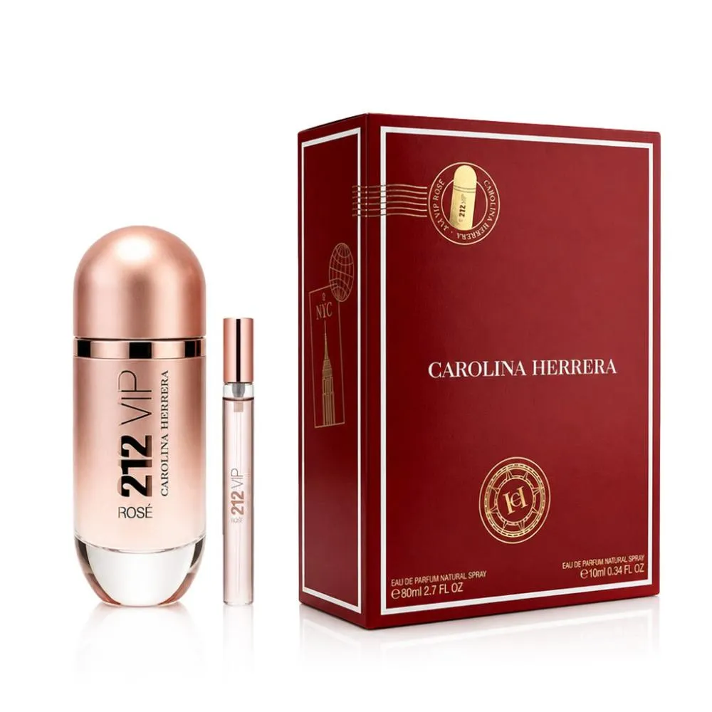 212 VIP Rosé 80 ml + EDP MINI parfumovaná voda pre ženy 10 ml