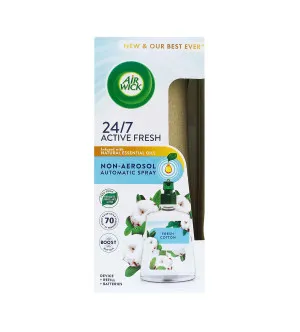 Air Wick Active Fresh Svieža bavlna automatický osviežovač vzduchu 228 ml