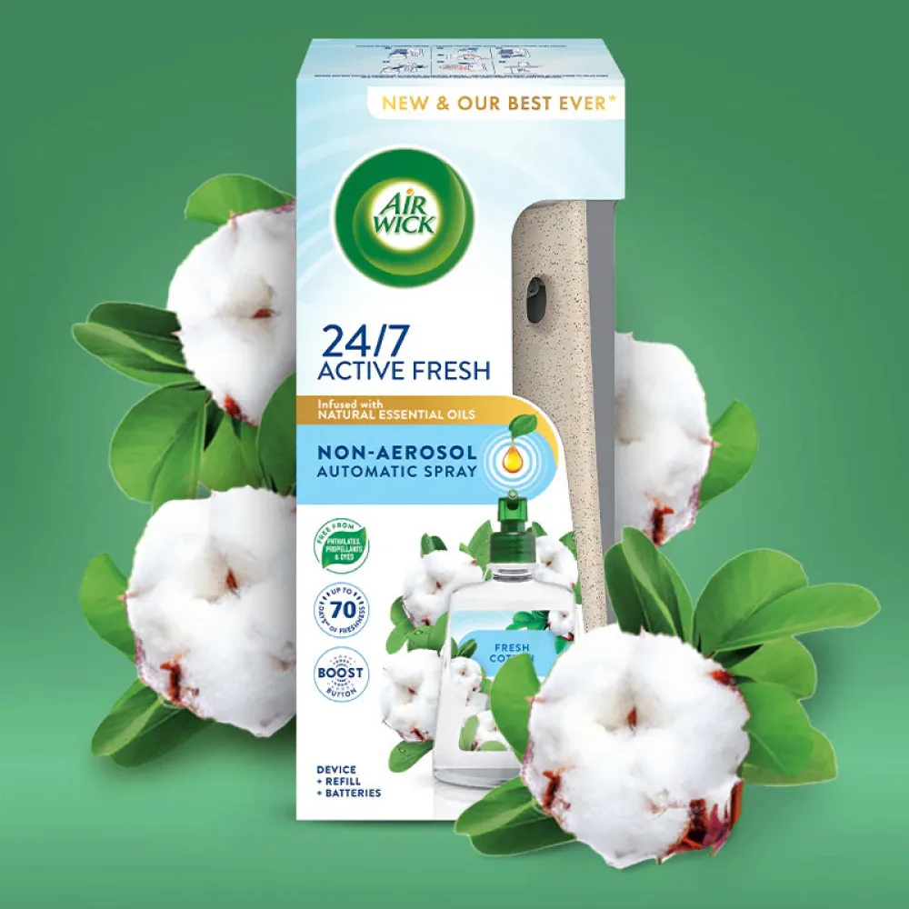Active Fresh Svieža bavlna automatický osviežovač vzduchu 228 ml