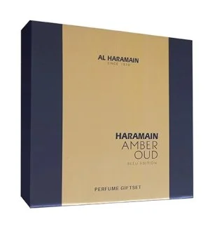 Al Haramain Amber Oud Bleu Edition darčeková sada unisex parfumovaná voda 75 ml + parfumovaná voda 30 ml + deosprej