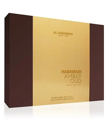 Amber Oud Gold Edition darčeková sada 75 ml + parfumovaná voda 30 ml + telová hmla parfumovaná voda unisex 75 ml parfemovana voda 30 ml telova mlha parfemovana voda 200 ml unisex