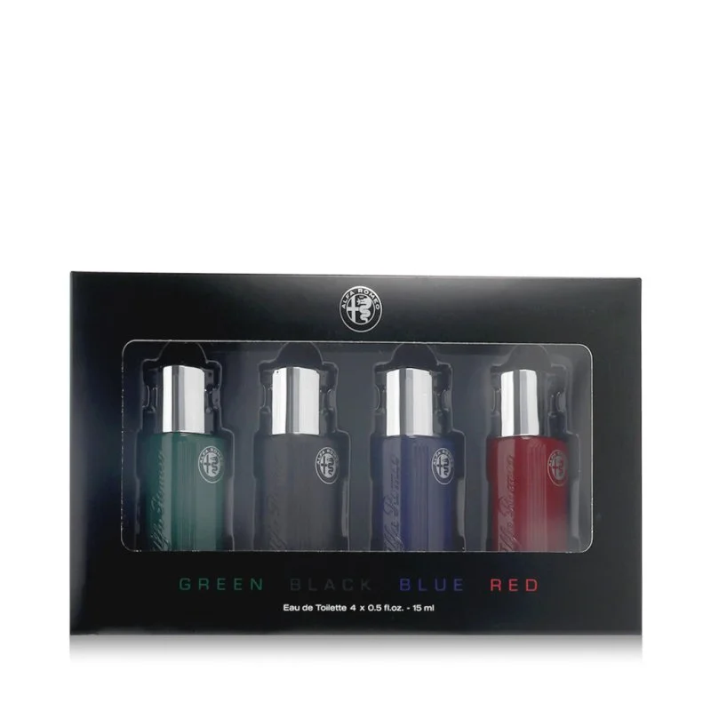 Alfa Romeo Black Green 15 ml + EDT Black 15 ml + EDT Blue 15 ml + EDT Red toaletná voda pre mužov