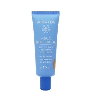 Apivita Aqua Beelicious Fluid Cream tónovaný hydratačný krém SPF 30