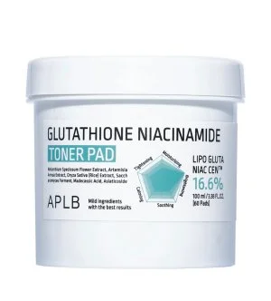APLB Glutathione Niacinamide Toner Pad hydratačno-rozjasňujúce tonerové tampóniky 60 ks /