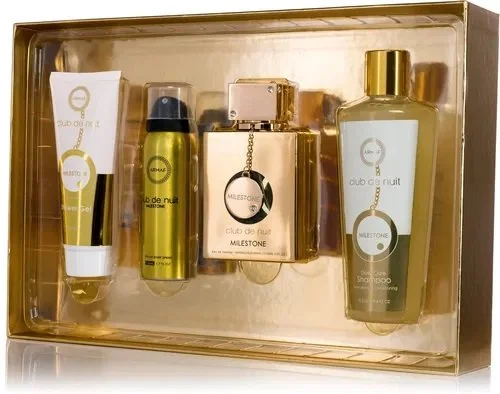 Club de Nuit Milestone Sada – parfumovaná voda 30 ml + vlasový sprej 55 ml + mydlo 130 g + telový sprej 50 ml
