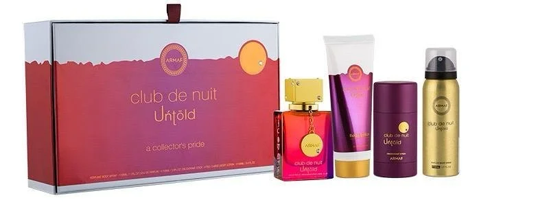 Club de Nuit Untold sada - parfumovaná voda 105 ml + telový sprej 50 ml + tuhý dezodorant 75 g + telové mlieko 100 ml