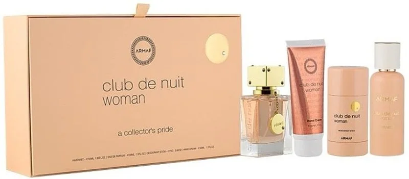 Club de Nuit Woman darčeková sada - parfumovaná voda 30 ml + parfum na vlasy 55 ml + tuhý deodorant 75 g + krém na ruky 50 ml