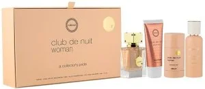 Armaf Club de Nuit Woman darčeková sada - parfumovaná voda 30 ml + parfum na vlasy 55 ml + tuhý deodorant 75 g + krém na ruky 50 ml