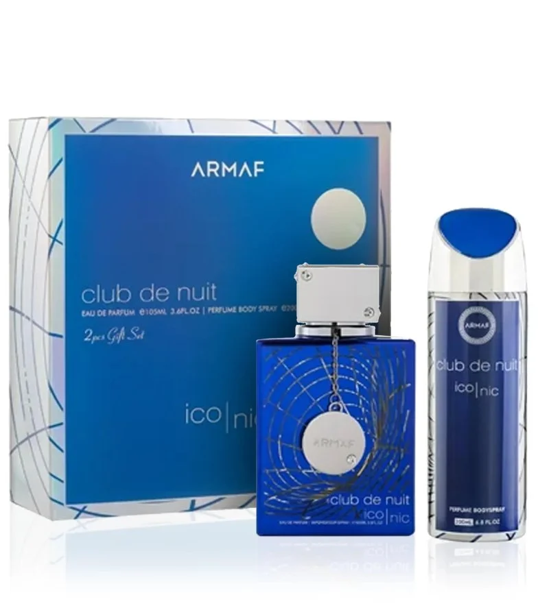 Club De Nuit Blue Iconic darčeková sada 105 ml + telový sprej parfumovaná voda pre mužov