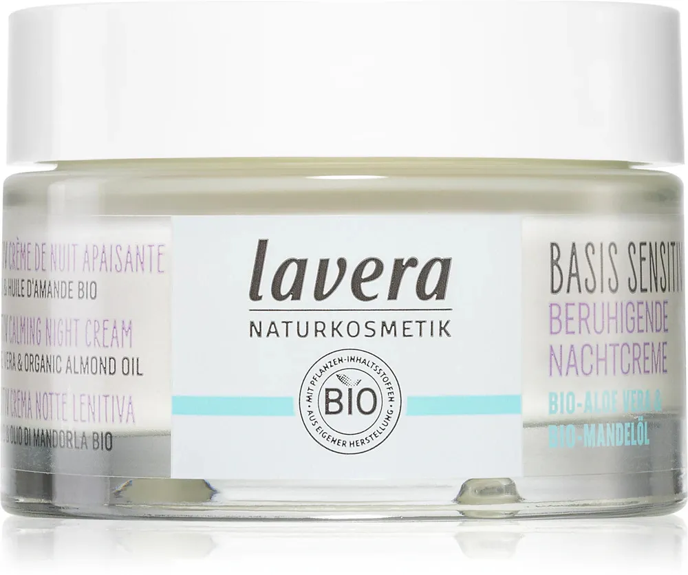 Lavera Basis Sensitiv Upokojujúci nočný krém bez parfumu 50 ml