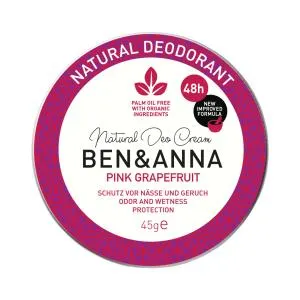 Ben & Anna Ružový grapefruitový krémový dezodorant (45 g)