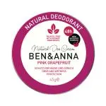 Ben & Anna Ružový grapefruitový krémový dezodorant (45 g)