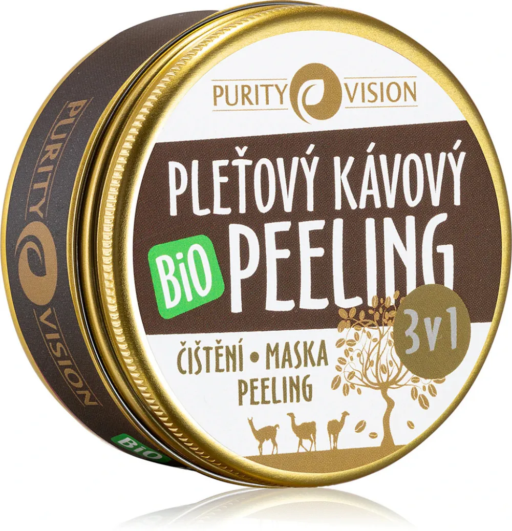 Purity Vision Bio kávový peeling na tvár 3v1 70 ml