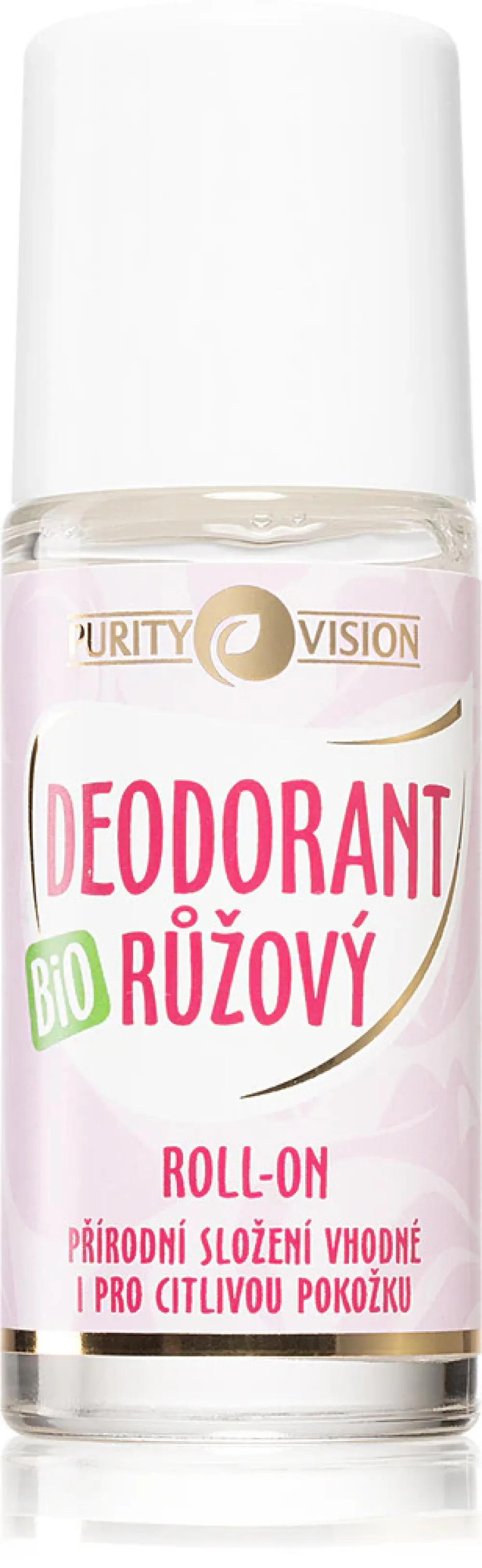 Purity Vision Bio ružový dezodorant roll-on 50 ml