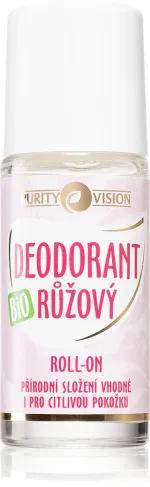 Purity Vision Bio ružový dezodorant roll-on 50 ml