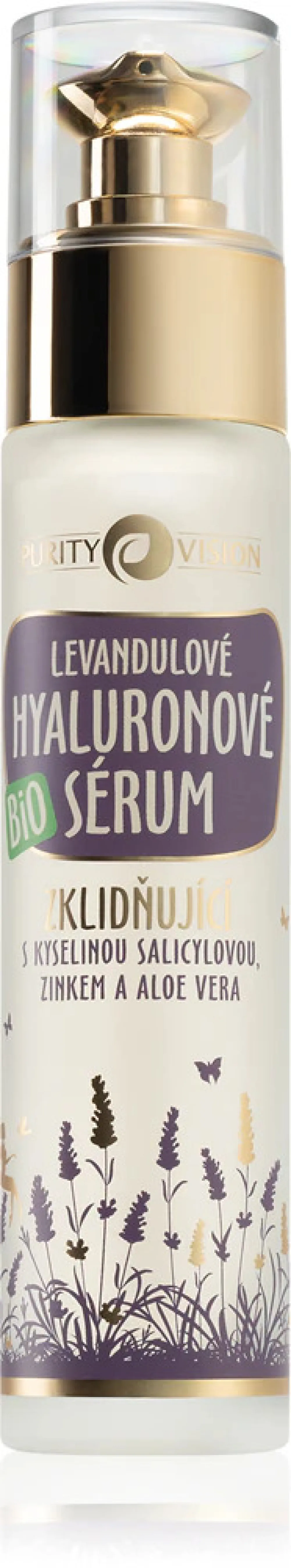 Purity Vision Bio upokojujúce levanduľové hyalurónové sérum 50 ml