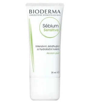 Bioderma Sébium Sensitive intenzívny upokojujúci a hydratačný krém pre aknóznu pleť