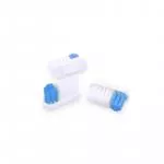 Lamazuna Bioplastová zubná kefka s vymeniteľnou hlavicou, stredne tvrdá, modrá