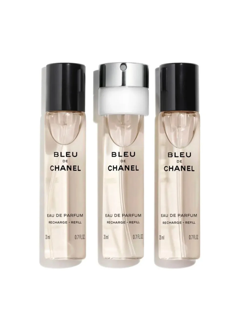 Bleu de Chanel EDP náplň s rozprašovačom 20 ml + EDP náplň 2 x 20 ml M 60 ml