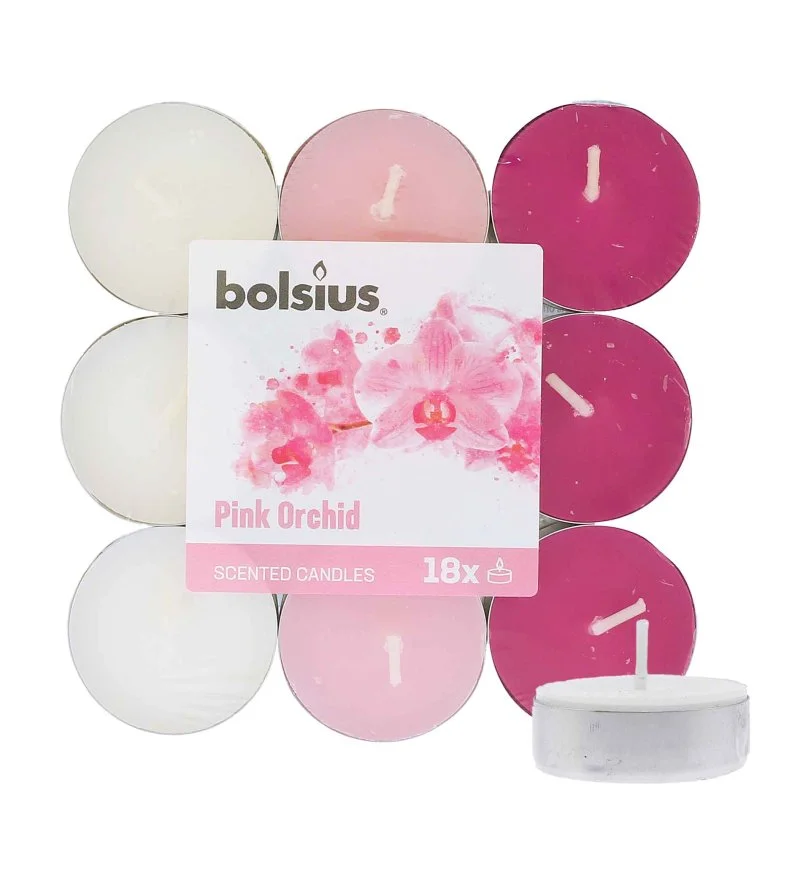 Scented Tealights Orchid 4h čajová sviečka 18 ks