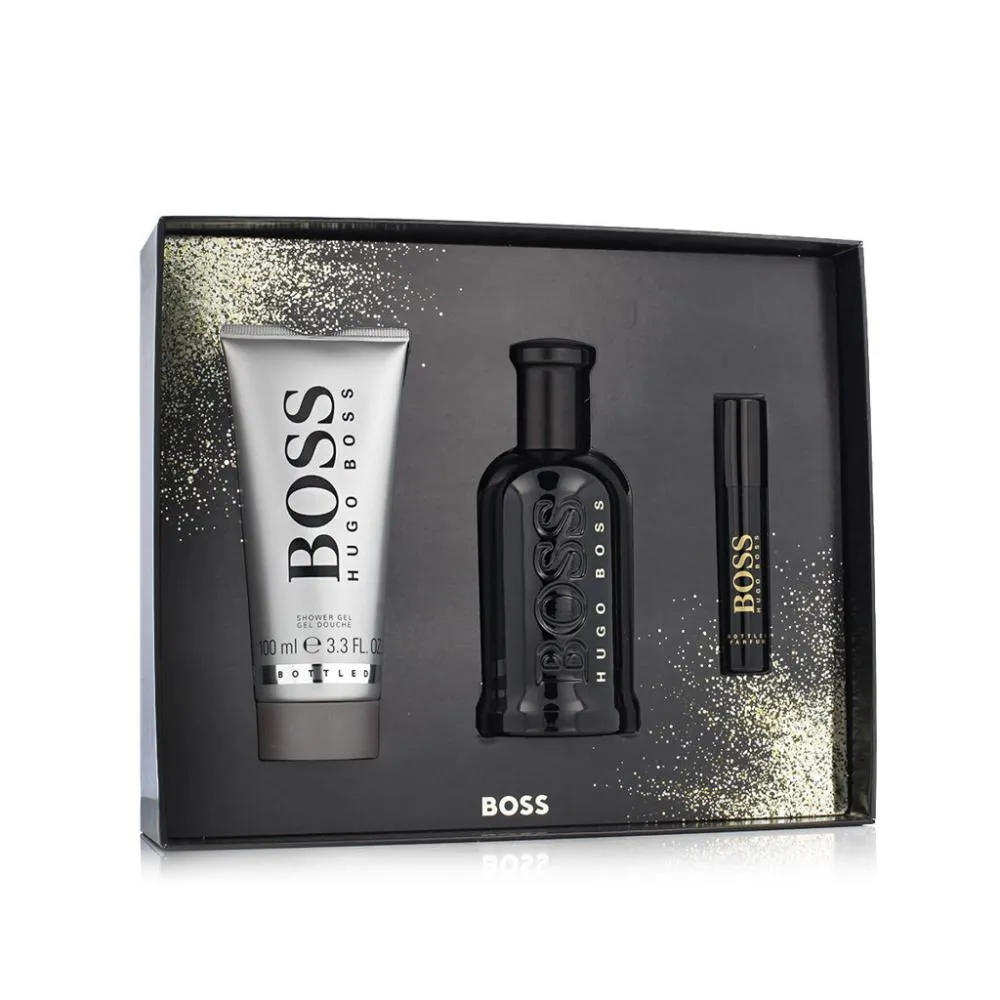 Boss Boss Bottled Parfum 100 ml + Parfum MINI 10 ml + SG parfum pre mužov