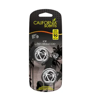 California Scents Mini Diffuser Ice vôňa do auta 2 x 3 ml
