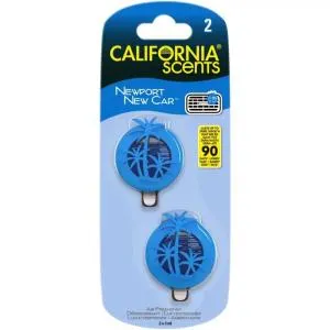 California Scents Mini Difuzér Newport New Car vôňa do auta 2 x 3 ml