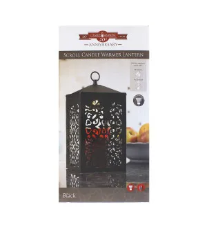 Candle Warmers Scroll ohrievacia lampa na sviečky čierna