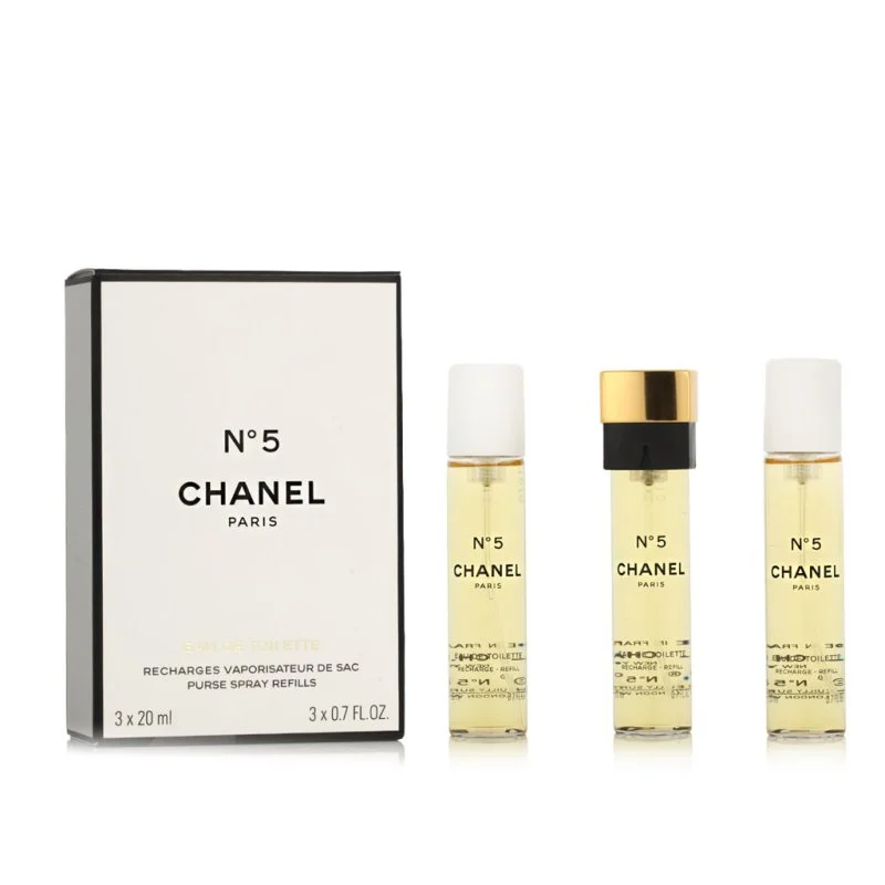 Chanel No 5 3 x 20 ml náplň do vreckového spreja toaletná voda pre ženy
