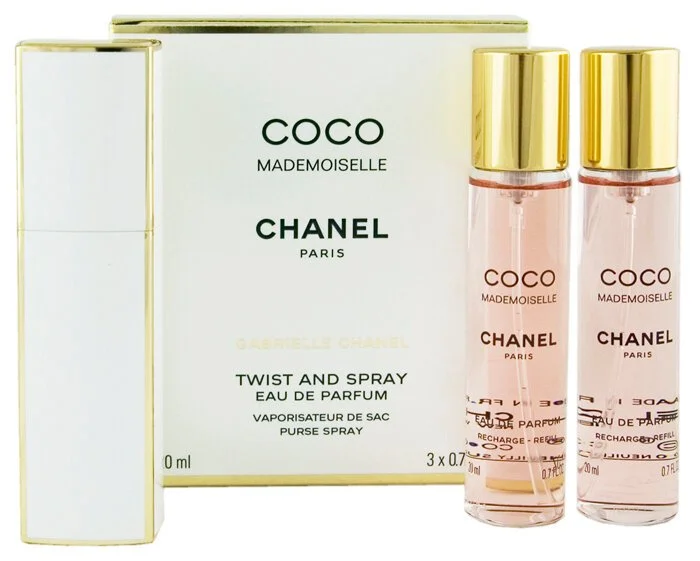 Coco Mademoiselle plniteľný 20 ml + EDP náplň 2 x parfumovaná voda pre ženy 2 x 20 ml