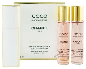 Chanel Coco Mademoiselle plniteľný 20 ml + EDP náplň 2 x parfumovaná voda pre ženy