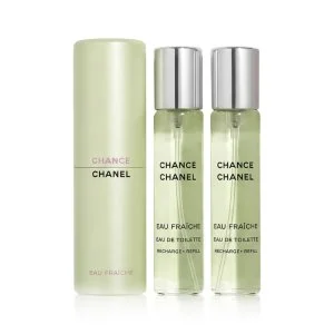 Chanel Chance Eau Fraîche náplň 2 x 20 ml + EDT náplň s rozprašovačom toaletná voda pre ženy