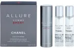 Allure Homme Sport Eau Extreme toaletná voda 3x20 ml pre mužov plniteľný flakón