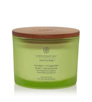 Chesapeake Bay Awaken + Invigorate vonná sviečka s 3 knôtmi 312 g
