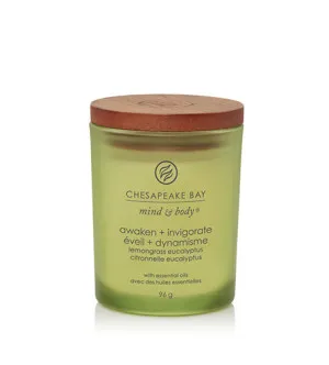 Chesapeake Bay Awaken + Invigorate Lemongrass Eucalyptus vonná sviečka 96 g