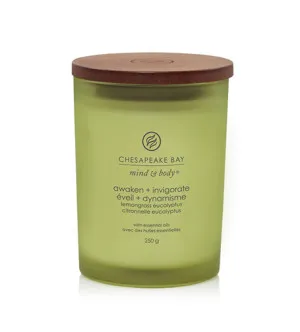 Chesapeake Bay Awaken + Invigorate Lemongrass Eucalyptus vonná sviečka 250 g