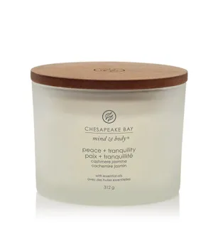 Chesapeake Bay Peace + Tranquility vonná sviečka s 3 knôtmi 312 g