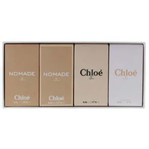 Chloé Les Parfums darčeková sada toaletná voda Chloé 5 ml + toaletná voda Nomade 5 ml + Chloé 5 ml + parfumovaná voda Nomade parfumovaná voda pre ženy