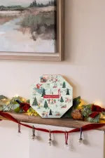 Vianočný adventný kalendár veniec
