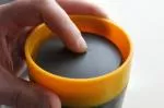 Circular Cup (227 ml) - čierna/tyrkysová - z jednorazových papierových pohárov