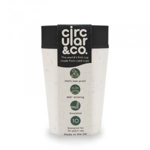 Circular Cup (227 ml) - krémová/čierna - z jednorazových papierových pohárov