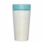 Circular Cup (340 ml) - krémová/tyrkysová - z jednorazových papierových pohárov