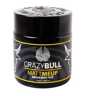 CrazyBull MattMeUp Matte Paste matná stylingová pasta so strednou fixáciou 100 g