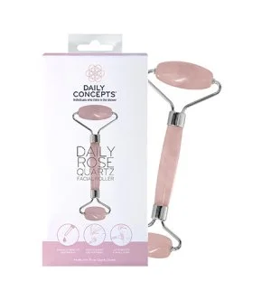 Daily Concepts Daily Rose Quartz Facial Roller masážny valček na tvár