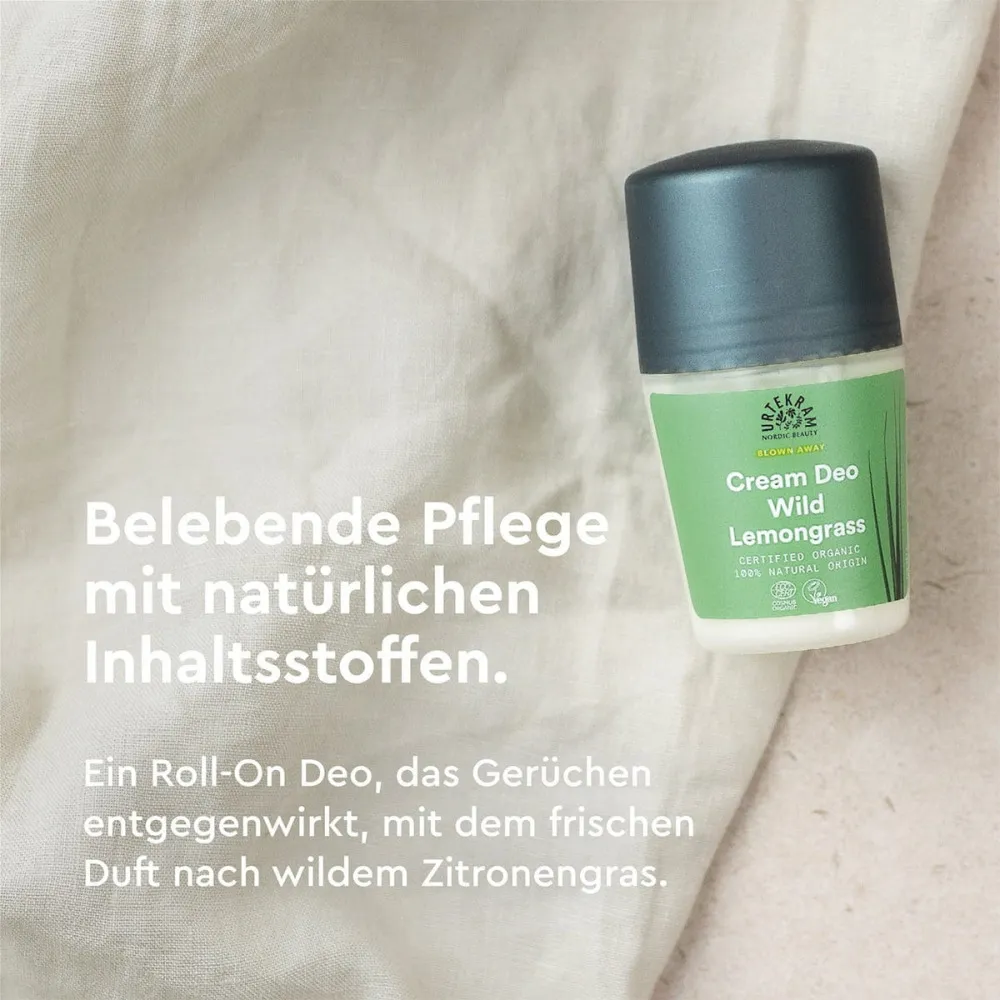 Urtekram Dezodorant roll on krém citrónová tráva 50 ml BIO