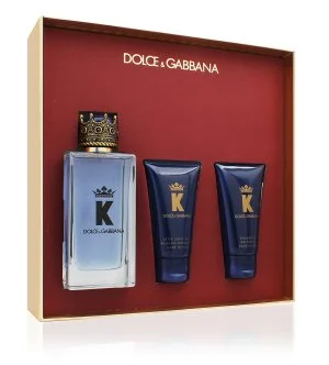 Dolce & Gabbana K by Dolce & Gabbana darčeková sada 100 ml + balzam po holení 50 ml + sprchový gél toaletná voda pre mužov