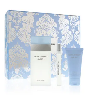 Dolce & Gabbana Light Blue darčeková sada pre ženy toaletná voda 100 ml + telový krém 50 ml + toaletná voda 10 ml