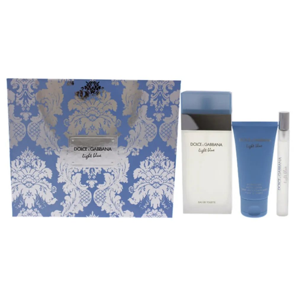 Light Blue darčeková sada pre ženy toaletná voda 100 ml + telový krém 50 ml + toaletná voda 10 ml 100 ml + tělový krém 50 ml + toaletní voda 10 ml