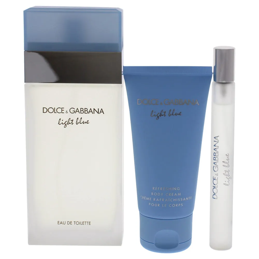 Light Blue darčeková sada pre ženy toaletná voda 100 ml + telový krém 50 ml + toaletná voda 10 ml 100 ml + tělový krém 50 ml + toaletní voda 10 ml