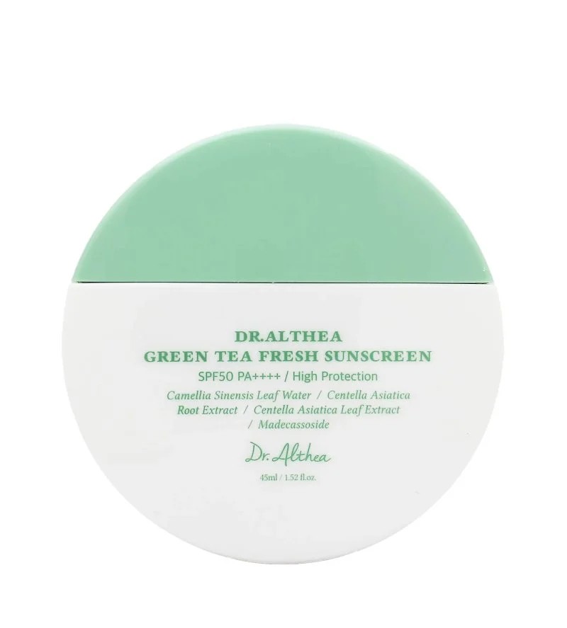 Green Tea Fresh Sunscreen SPF50+ PA++++ upokojujúci opaľovací krém so zeleným čajom 45 ml
